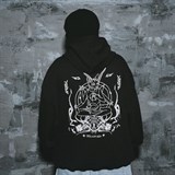 Кенгуруха «kis-kis not dead» black 00042